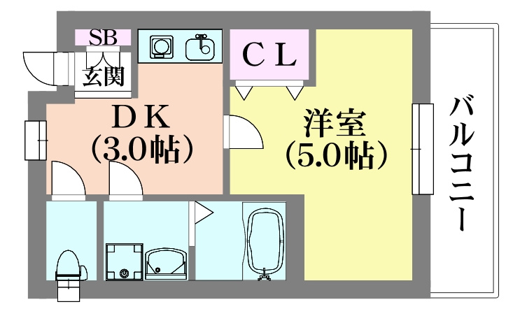 ときわ庄山ハイツの間取り