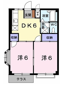 エルディムＳの間取り