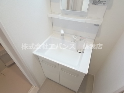 【洗面所】 | リブリ・クレール蘇我壱号館 | コンパクトで使いやすい洗面所