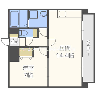 カスターニャ三国本町の間取り