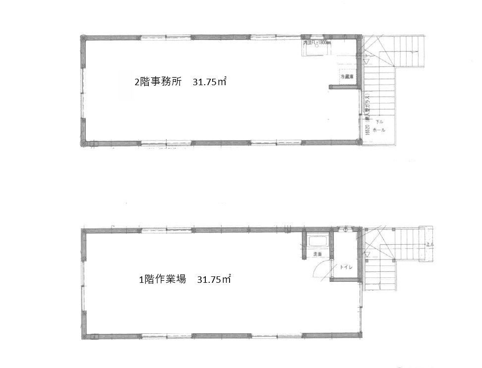 米山町貸テナントの間取り