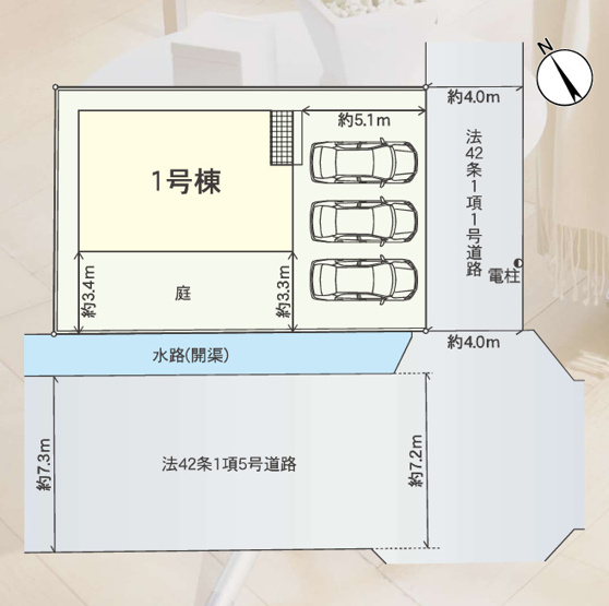 【区画図】 | クレイドルガーデン倉敷市連島町鶴新田第16 (全1棟)