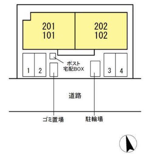 Piko広駅前の区画図