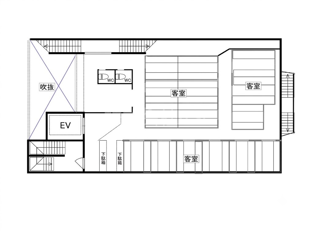 新栄プロパティー堺東駅前 貸店舗の間取り