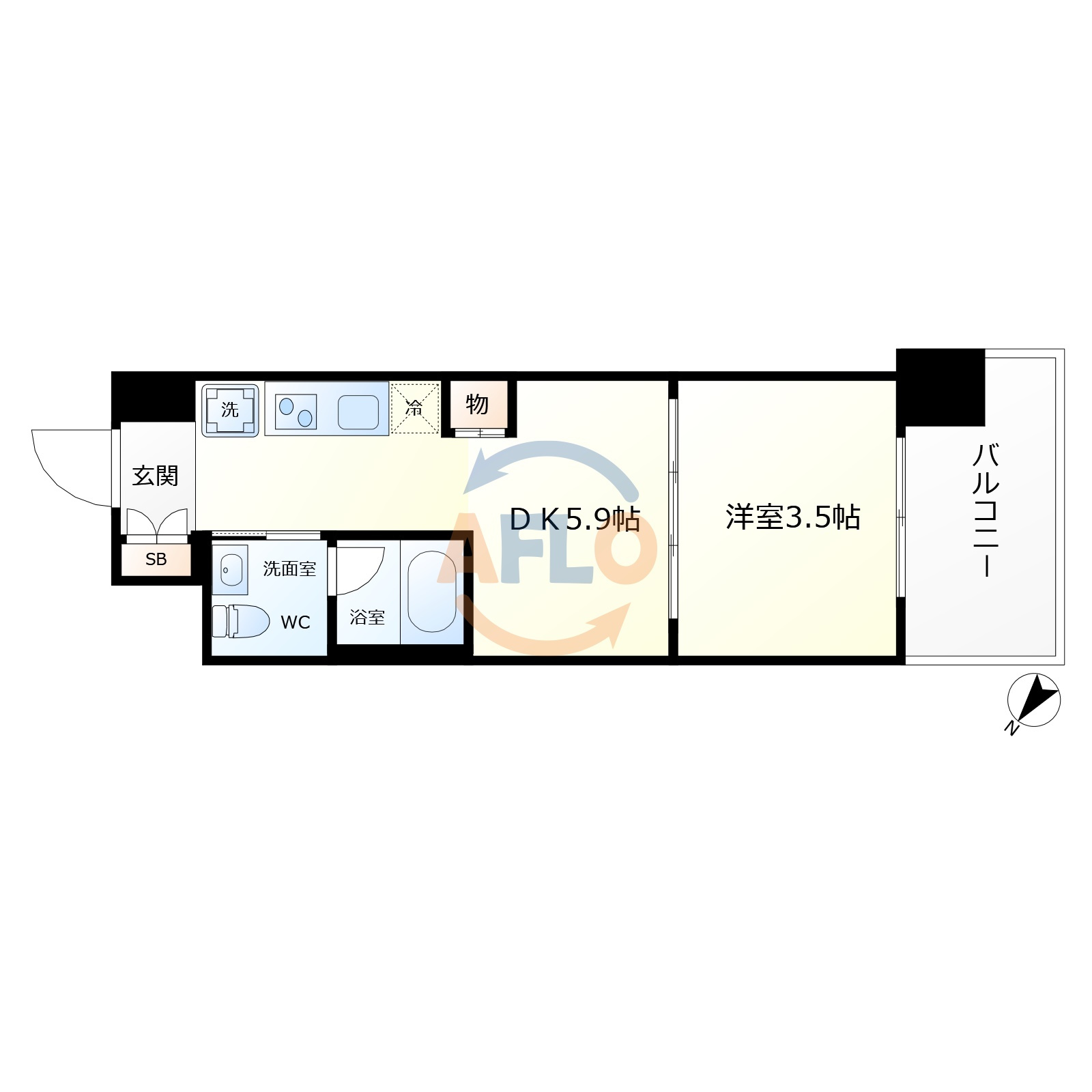 J.GRAN Court京町堀（ジェイグランコート京町堀）の間取り|J.GRAN Court京町堀　間取り