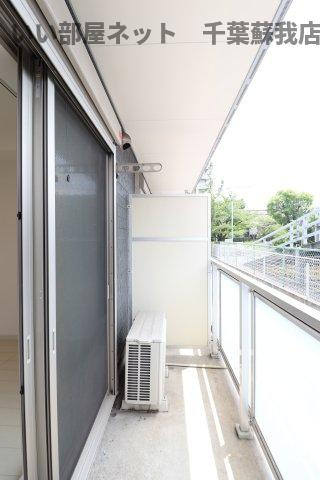 リブリ・クレール蘇我壱号館のバルコニー|暖かな日差しのふりそそぐバルコニー