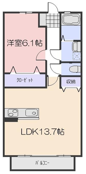 【間取り】 | ウッディバードA棟