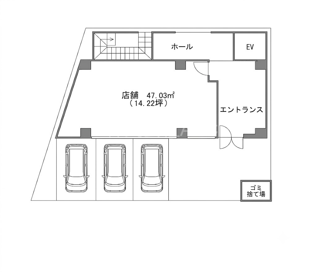 プロスピリティ―堺東 貸店舗・事務所の間取り