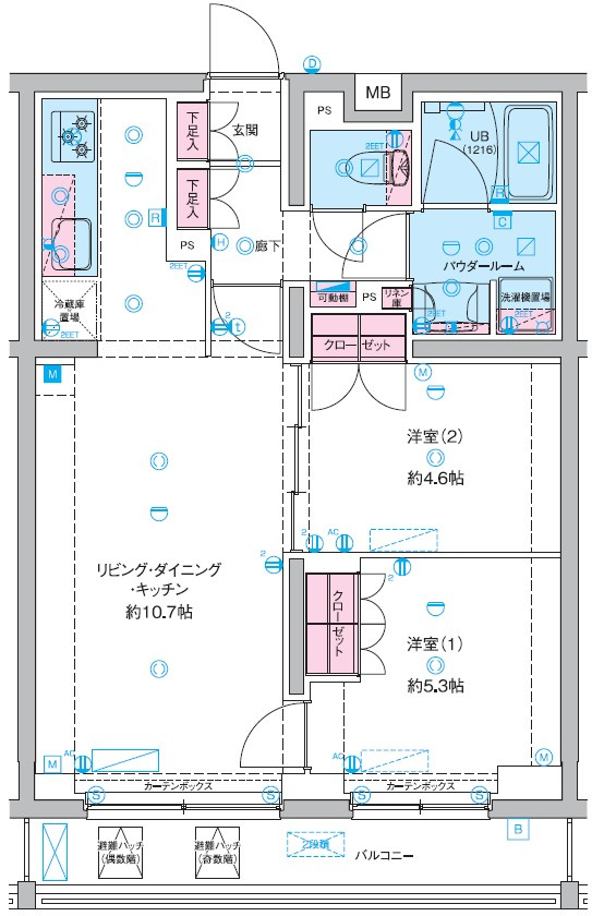 GENOVIA竹ノ塚の間取り