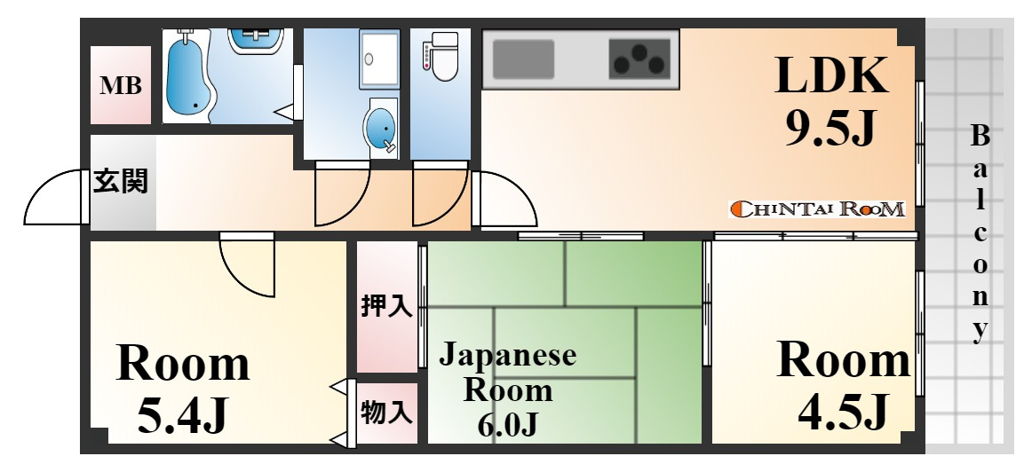 ベルコート相楽園の間取り