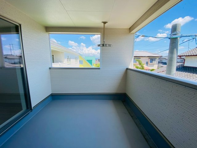 クレイドルガーデン／合志市須屋第１８／２号棟のバルコニー