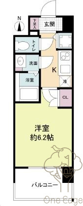 エス・キュート梅田東の間取り