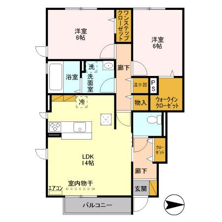 さくらこーと  Aの間取り