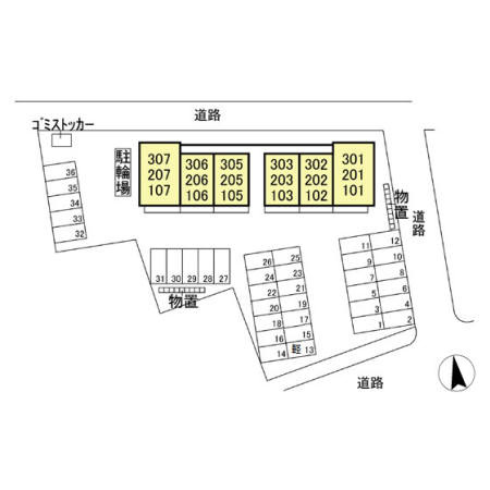 D-Room幸町の区画図