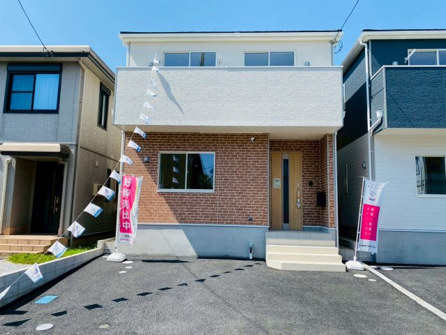 クレイドルガーデン／合志市須屋第１9／1号棟の前面道路含む現地写真
