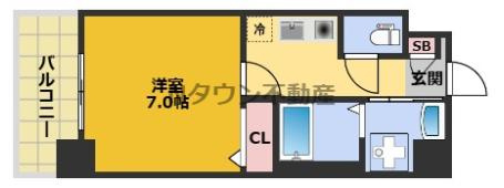 【間取り】 | ボヌール新栄 | 間取りです。