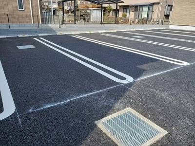 【駐車場】 | シェル　クレール　Ⅰ | 駐車場に車を止められます
