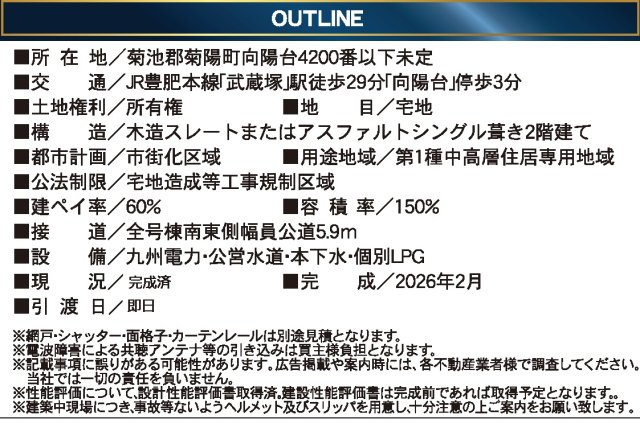 クレイドルガーデン／菊陽町向陽台第一／2号棟のその他