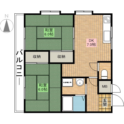 【間取り】 | 大塚チェリーハイツエイト