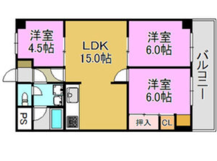 シャトー寿楽の間取り
