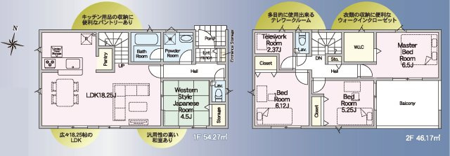 クレイドルガーデン／北区梶尾町第１０／２号棟の間取り