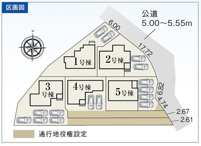 【区画図】 | 富士市大淵 新築一戸建て 3号棟 | 3号棟の区画図です