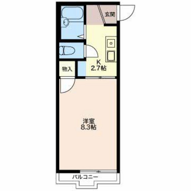 岐阜市島田１丁目のアパートの間取り