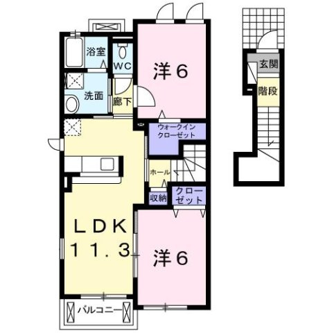 ベル　ソリッソの間取り