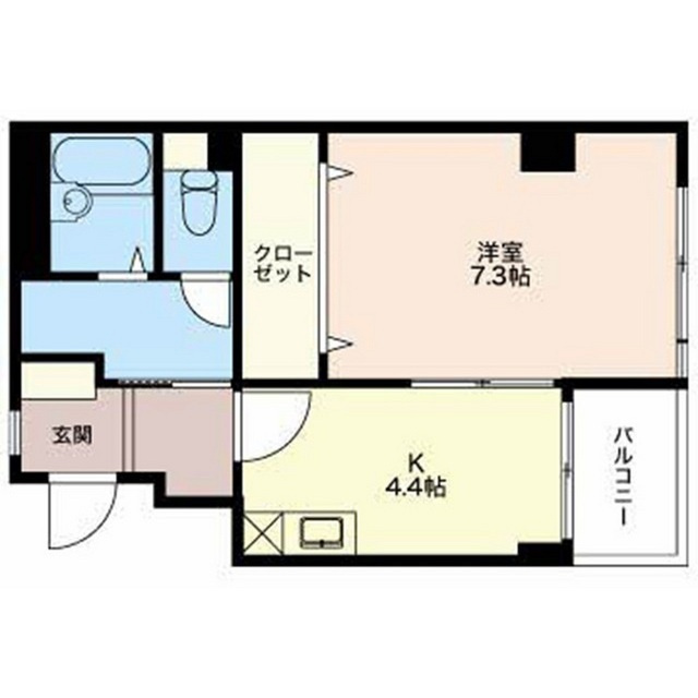 岐阜市北島７丁目の賃貸マンションの間取り