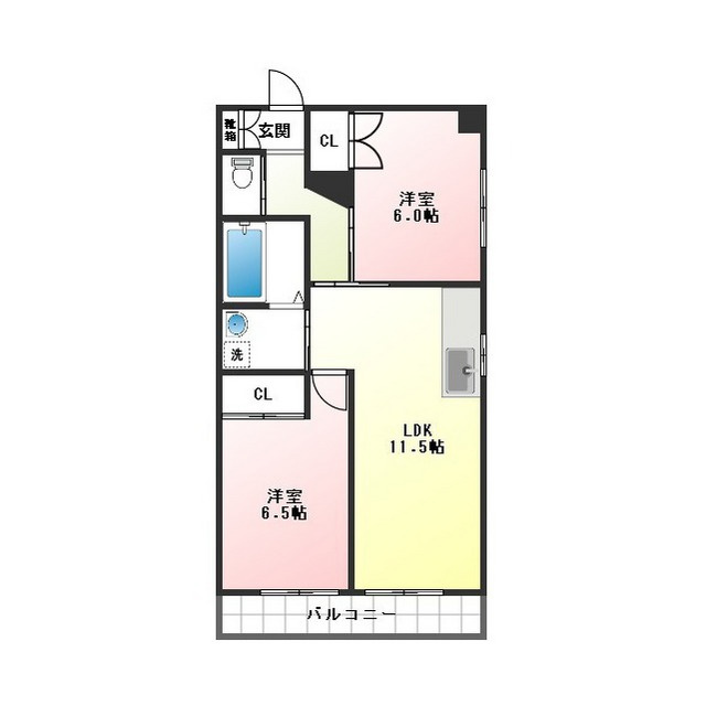 エステイト　ツジの間取り
