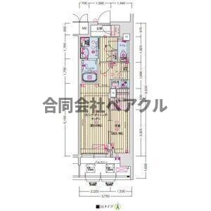 【間取り】 | 【仲介手数料0円】ソルテラス京都西院悠洛