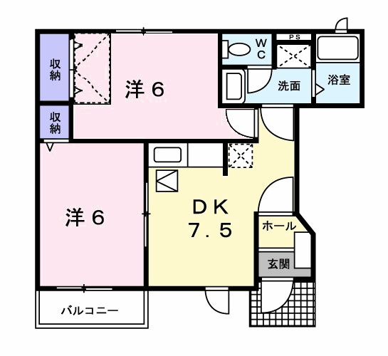 ミレニアムハイツ　Ｓの間取り