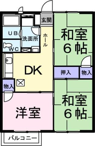 レジデンスリッチＢの間取り