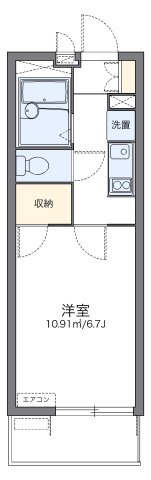 レオパレスアズーラの間取り
