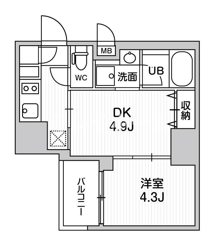 SYFORME大井町Ⅱの間取り
