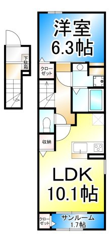 リンデンハイム　Ⅱの間取り