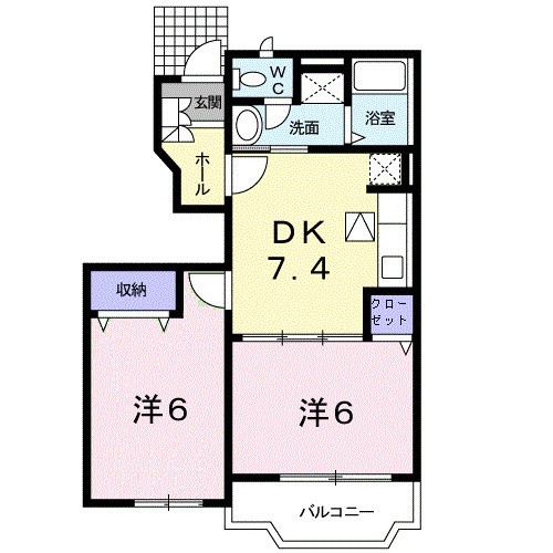 Ⅱ1階の間取り図になります。