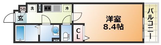 リブリ・芦原通の間取り