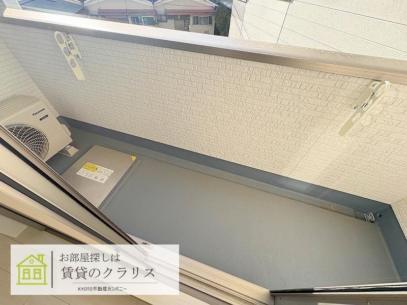 パークス長岡京のバルコニー