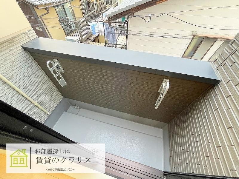 パークテラス丹波口のバルコニー