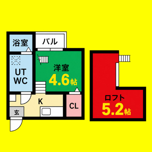 Vadoo　名古屋市賃貸　仲介手数料無料の間取り