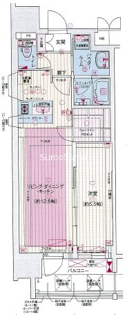 プレサンス心斎橋ニストの間取り