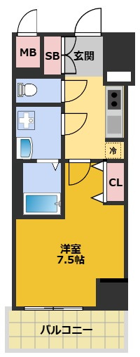 【間取り】 | プライマル名古屋今池 | 間取りです