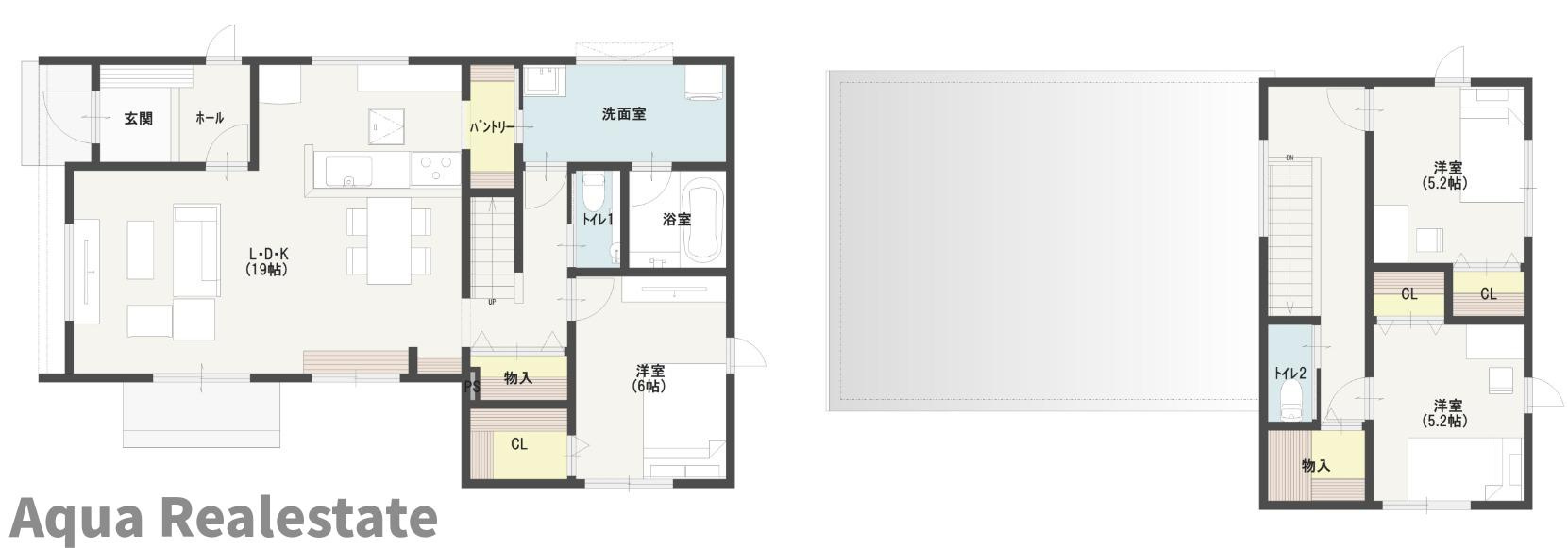 善通寺市生野町の新築一戸建の間取り
