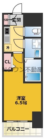【間取り】 | S-RESIDENCE今池駅前 | 間取りです。