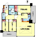 【間取り】 | グランドメゾン新梅田タワー THE CLUB RESIDENCE　開放感ある間取り
