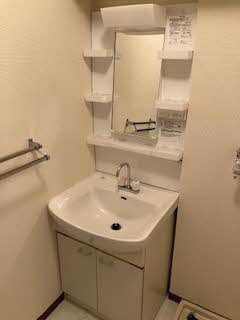 パークツインズA棟の洗面所|使いやすい洗面所です