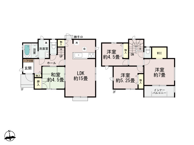 ＋＋沖縄市知花１丁目－D号棟（全5棟）の間取り|D号棟