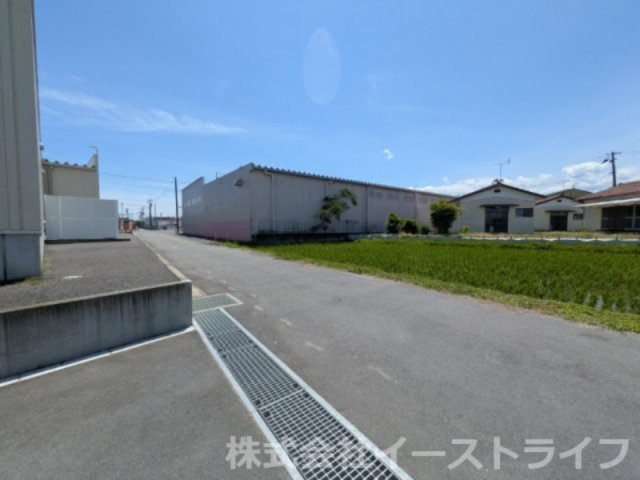 【新築戸建】　いわき市錦町花ノ井3期の前面道路含む現地写真|西側4.35ｍ公道