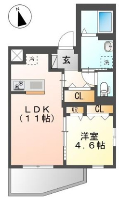 CHIGURA湯島の間取り|1LDK